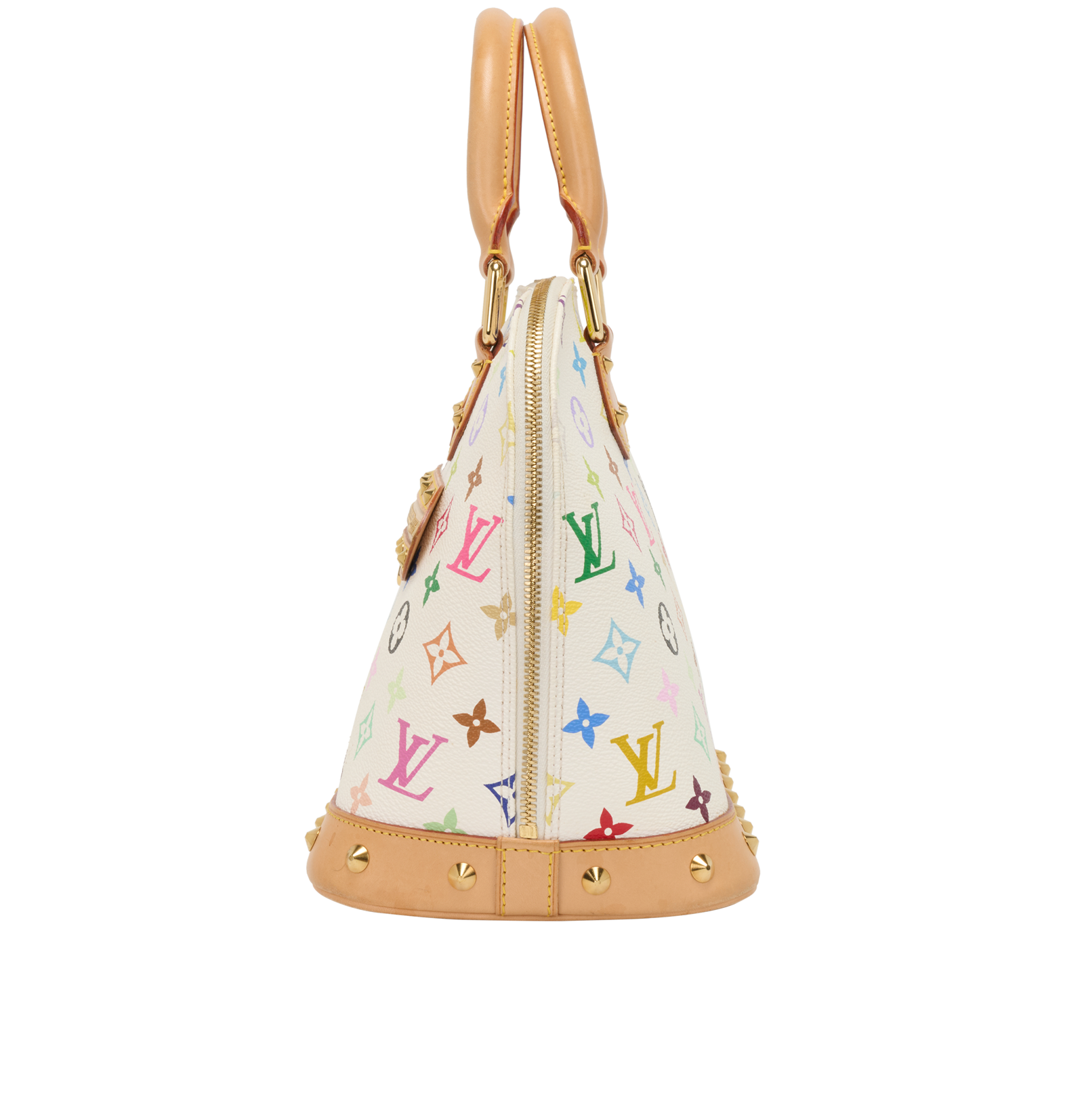 x Takashi Murakami Alma PM, &pound;1,100, Handbags, White, Canvas, Bottom view